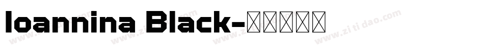 Ioannina Black字体转换
